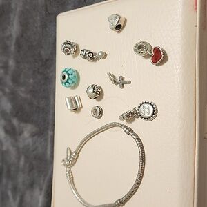 Pandora bracelet and charms